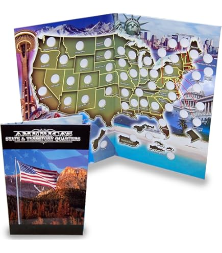 Amazon.co.jp: State Quarter Collection ブックフォルダー マップ